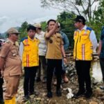 Bupati Konawe Utara Tinjau Progres Pembangunan Jembatan Bailey Di Sambandete